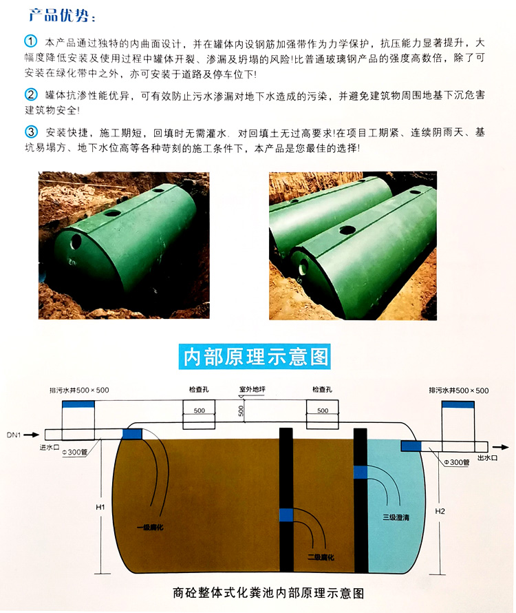 镇康玻璃钢化粪池